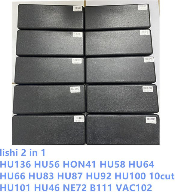 LISHI 2 in 1 Schlosser Werkzeug Set in Schwarz für HU136 HU56 HON41 HU58 HU64 HU66 HU83 HU87 HU92 HU100 HU101 HU46 NE72 B111 VAC102 - Bild 1