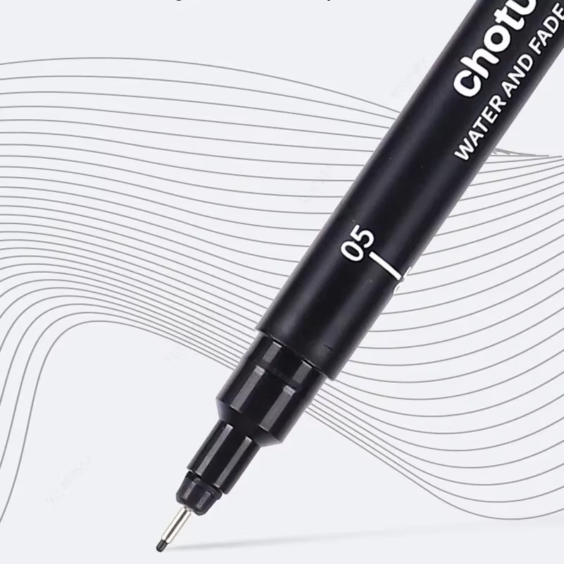 Kissbuty Fineliner Set in Schwarz mit 15 Größen, wasserfeste Archivtinte für Künstlerillustrationen, Skizzieren und Manga-Technikzeichnungen - Bild 5