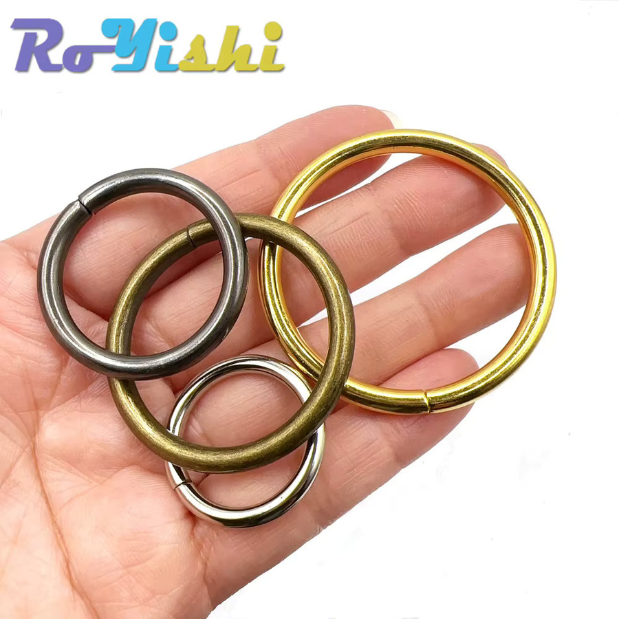 10 Stück RoYishi Metall O-Ring Schnallen in Schwarz für Hundehalsbänder, Gurtbänder und Taschen als Hardware Zubehör - Bild 2