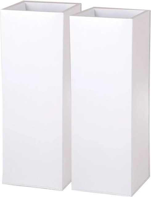Vivanno Pflanzkübel Block Weiß B: 24 cm, T: 24 cm, H: 65 cm - Bild 1