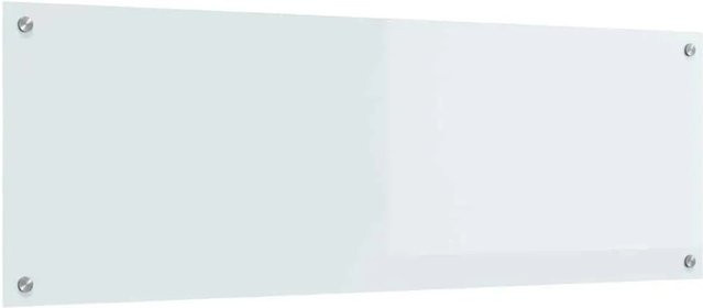 vidaXL Küchenrückwand aus gehärtetem Glas in Weiß, Breite: 120 cm, Höhe: 40 cm - Bild 1