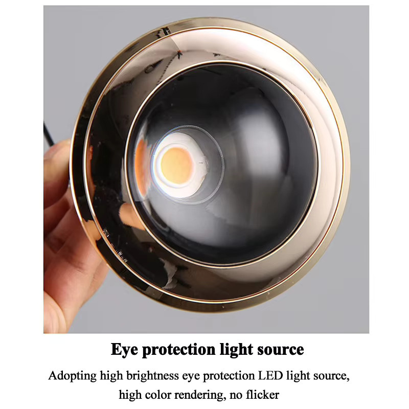 MANVIV LIGHTING Moderne LED-Pendelleuchte aus Metall mit 3 Lichtfarben und 6 W, höhenverstellbar - Bild 2