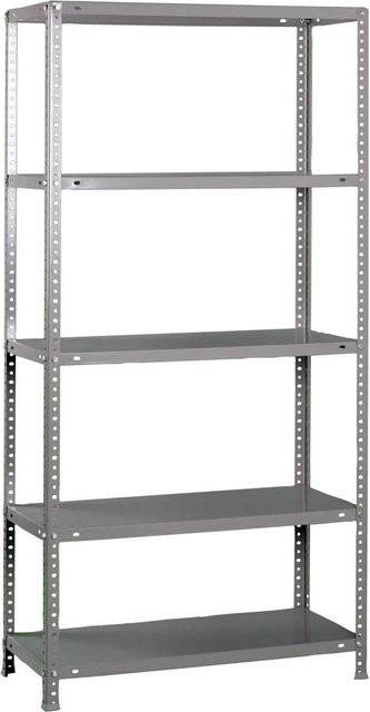 PROREGAL Schraubregal Panda, verzinktes Metallregal in Silber/Grau, H x B x T: 180 x 80 x 30 cm - Bild 1