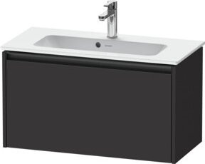 Duravit Waschtischunterschrank Ketho.2 Compact, Graphit Matt, 1 Auszug, wandhängend, B: 81 cm, T: 39 cm, H: 44 cm - Bild 1