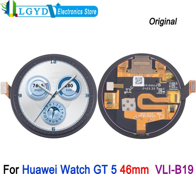 Huawei Watch GT 5 46mm VLI-B19 Ersatz-AMOLED-Display mit 1,43 Zoll Touchscreen in Schwarz oder Blau - Bild 1