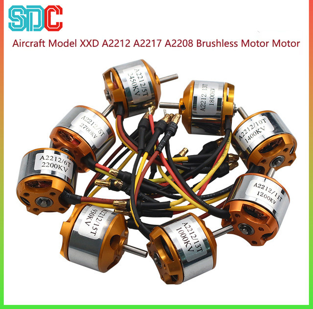 XXD Bürstenloser Motor A2212 A2217 A2208 KV 1000 1400 2200 2450, Elektromotor Zubehör für RC Flugzeug UAV Modell - Bild 1