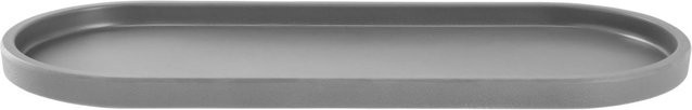 VEGA Kanas Teller oval, grau, 6er Pack, Melamin, Länge: 32,4 cm, Breite: 13,3 cm, Höhe: 1,8 cm - Bild 1