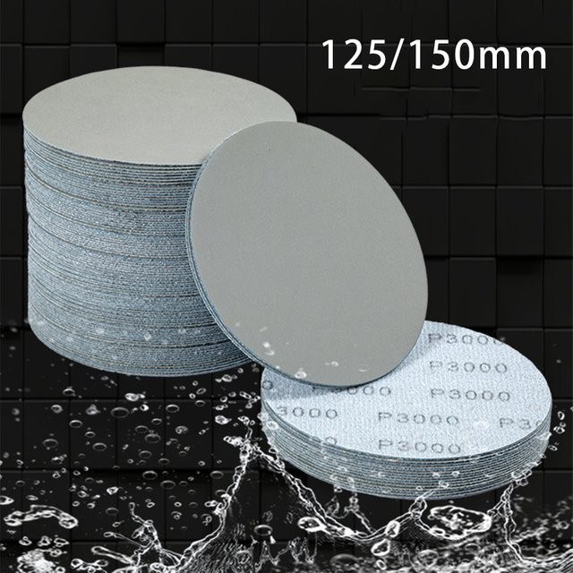 TQLQ Universal Schleifscheiben für Nass- und Trockenschleifen, Schleifpapier-Set für Metall und Holz, Grau - Bild 1