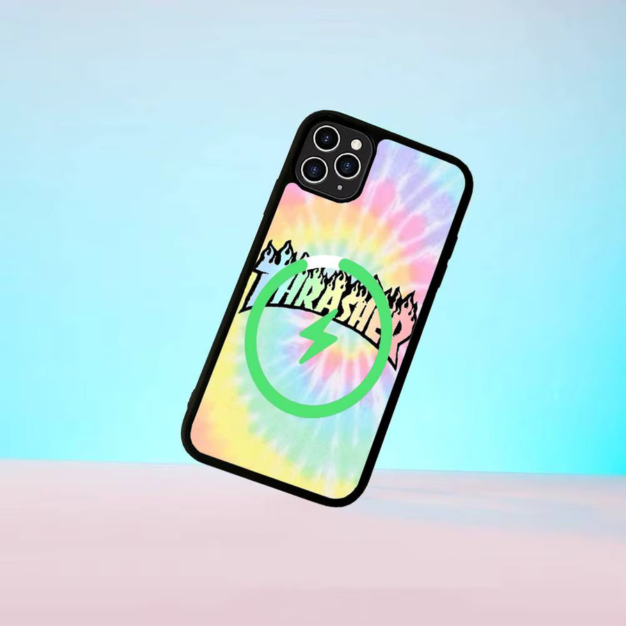 MagSafe Handyhülle mit T-Thrasher-Logo für Apple iPhone 11 bis iPhone 17 Pro Max, Mehrfarbig - Bild 2
