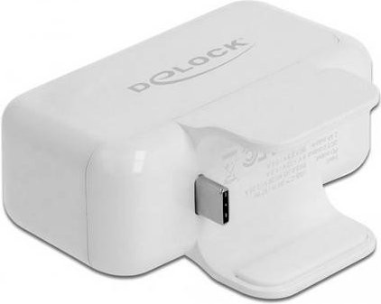 Delock USB-Ladegerät mit USB-C Power Delivery und USB-A Buchse in Weiß - Bild 1