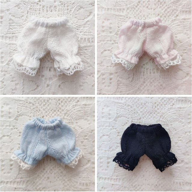 ob1/11 Puppen-Baumwollshorts, Puppenkleidung Zubehör, Schwarz - Bild 1