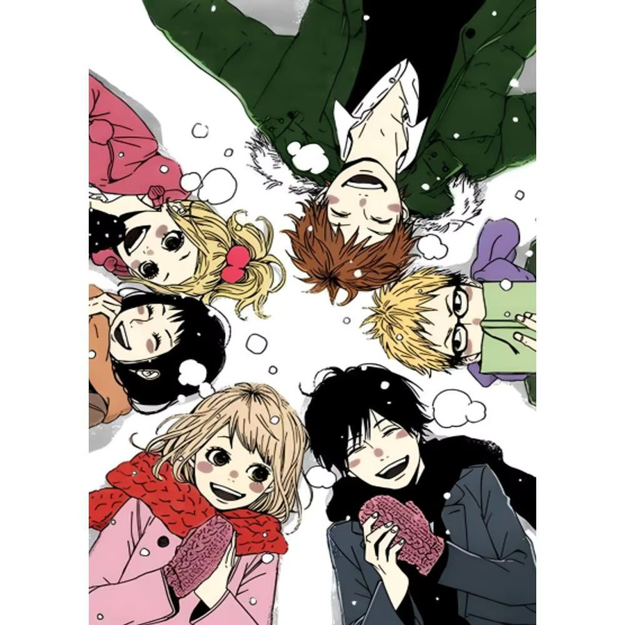 Selbstklebender Japanischer Manga Anime Papierdruck in Orange und Multicolour für deine Wandgestaltung - Bild 7