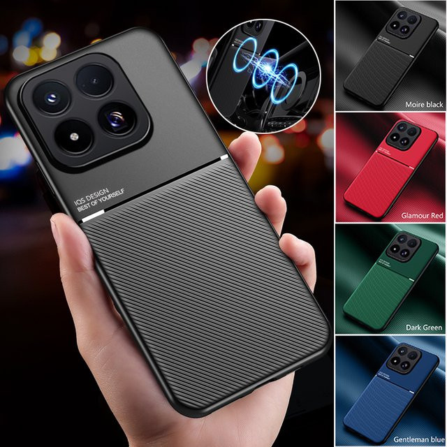 Stoßfeste Magnet Shell Back Case Hülle für Xiaomi 17 Max und 17 Pro Max in Schwarz - Bild 1