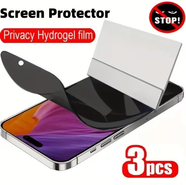 3er Pack Datenschutz Hydrogel Displayschutzfolie für Samsung Galaxy S26 S25 S24 Ultra S23 FE S22 S24 Plus A53 A54 A34 A16 A15 A25 A06 - Bild 1