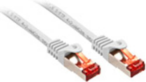 Lindy RJ45 Patchkabel CAT 6 S/FTP Ethernet LAN Weiß, Länge: 1,50 m - Bild 1