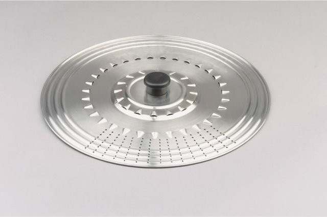 Ibili Mehrzweckdeckel aus Edelstahl in Silber als Abtropfsieb und Dampfabzug - Bild 1