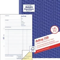 Avery Zweckform Auftragsformulare Nr. 1725 in A5, Weiß und Gelb - Bild 2