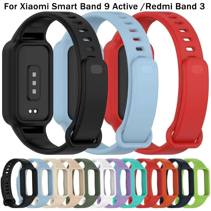 FancyWrist Silikonarmband mit Hülle für Xiaomi Smart Band 9 Active und Redmi Band 3 - Bild 2