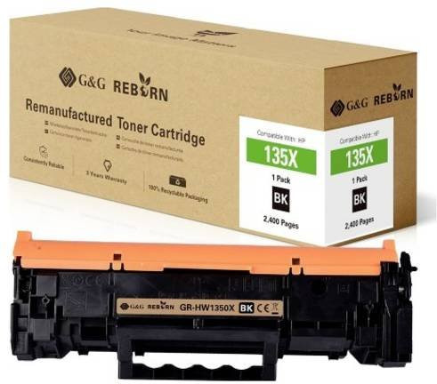 G&G Toner Cartridge Schwarz kompatibel mit HP 135X, remanufactured, 2400 Seiten - Bild 1