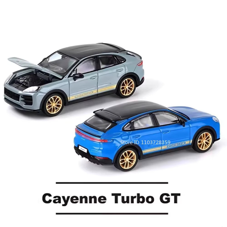 MAKEDA Cayenne Turbo GT 911 GT3, Spielzeugauto, 1:64 Maßstab, Metall, Gummi - Bild 2