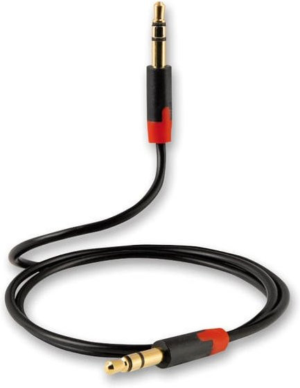 Vivanco Stereo Audio Anschlusskabel mit 3,5 mm Klinke in Schwarz, Länge: 1 m - Bild 1