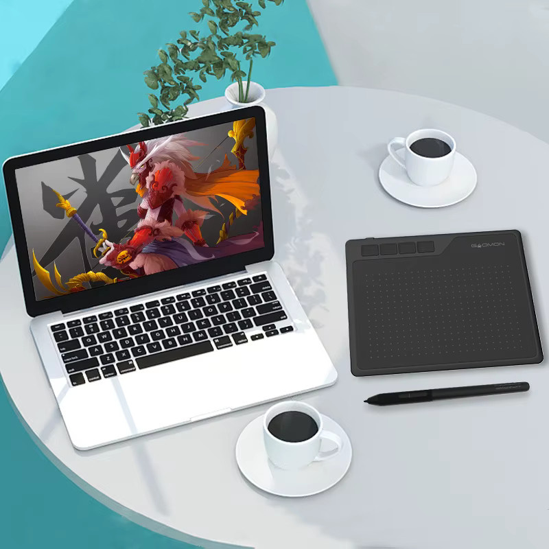 GAOMON S620 Digitales Grafiktablett in Schwarz, 6,5 x 4 Zoll, kompatibel mit Android, Windows und Mac OS - Bild 4