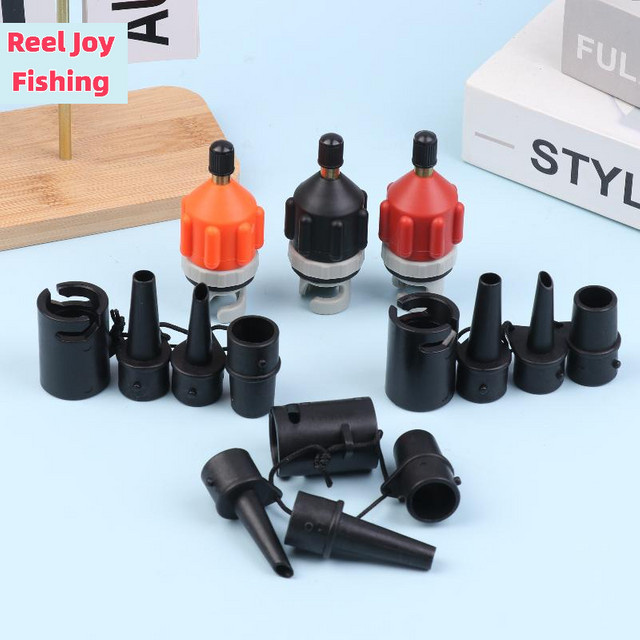 JINHF Luftventiladapter Kombi-Set für SUP-Boards, aufblasbare Pumpen, Kajaks und Paddelboote mit Reifenluftanschluss - Bild 1
