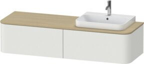 Duravit Waschtischunterschrank Happy D.2 Plus ohne Aufsatz, Weiß matt, B/T/H: 160 x 35,4 x 55 cm - Bild 1