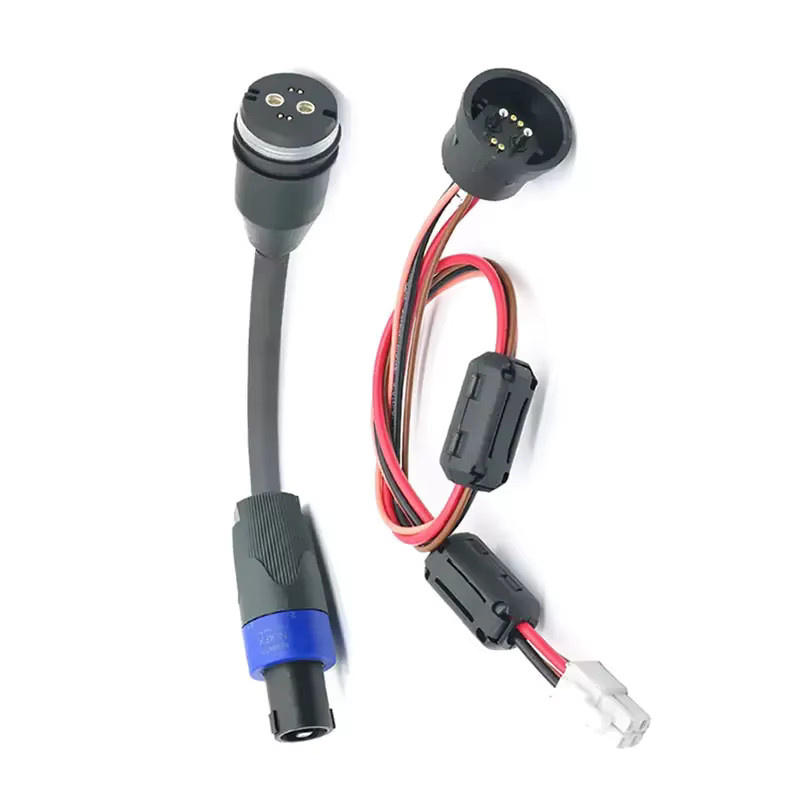 DIVEDEER Magnetstecker 4Pin mit Draht und Lötzinn, 18A 24V, wasserdichter Ladestecker in Schwarz - Bild 4