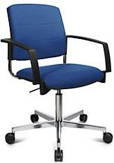 Schäfer Shop Genius Besucherstuhl SSI Proline Visit P3+ in Blau mit gepolsterter Rückenlehne und Universalrollen - Bild 1