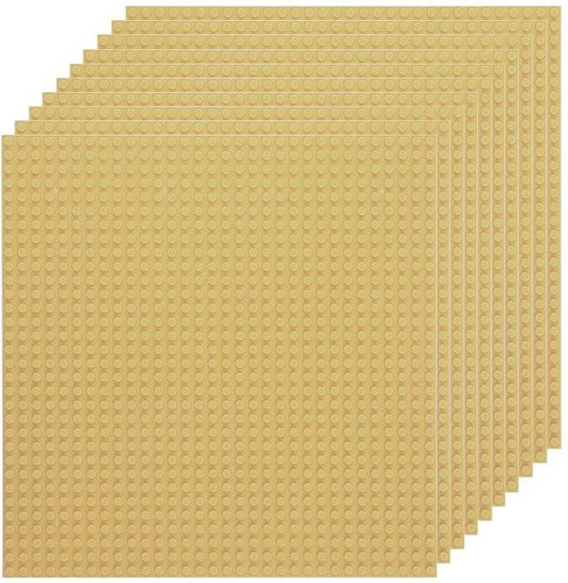 Yiran toy Klassische Grundplatten, 10-teiliges Set, khaki, ab 6 Jahren - Bild 1