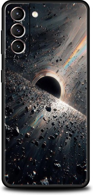 Samsung Handyhülle mit Univers Sternenhimmel und Mond Design in Multicolour für Galaxy S26 S25 S24 S23 S22 S21 S20 FE Ultra Plus 5G aus weichem TPU - Bild 1