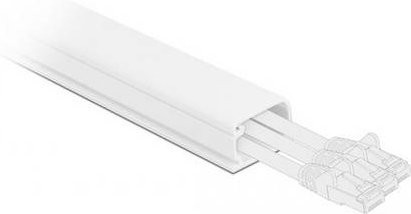 Delock Kabelkanal aus Kunststoff in Weiß, L x B x H: 100 x 83 x 54 mm - Bild 1