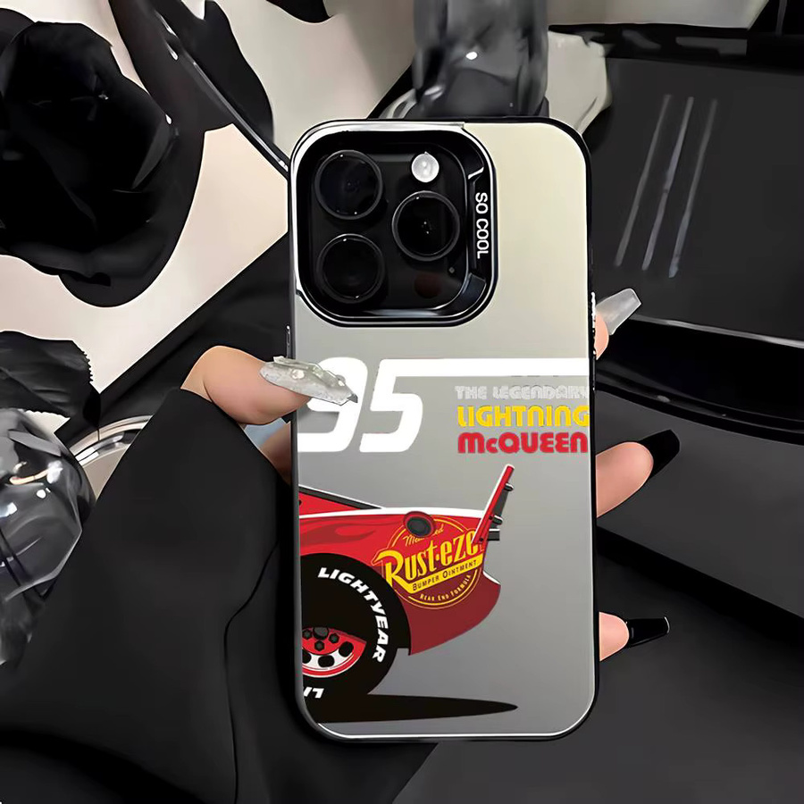 Lightning McQueen Anime Handyhülle für iPhone 17 16 15 14 13 12 11 Pro Max Plus Mini XR XS 7 8 - Bild 4