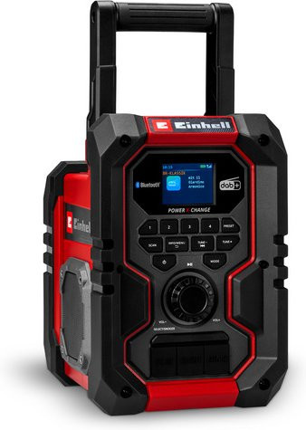 Einhell Akku-Radio TE-CR 18 Li Baustellenradio mit DAB+, FM, Bluetooth, USB und AUX in Rot/Schwarz - Bild 4