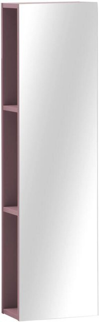 Schildmeyer Spiegelregal Piazza in Mauve mit Fischgräten-Optik, B/T/H: 30 x 19,6 x 110,6 cm - Bild 1