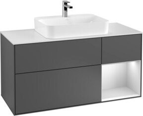 V&B Waschtischunterschrank Finion in Anthrazit lackiert, Breite: 120 cm, Tiefe: 50,1 cm, Höhe: 50,1 cm - Bild 1