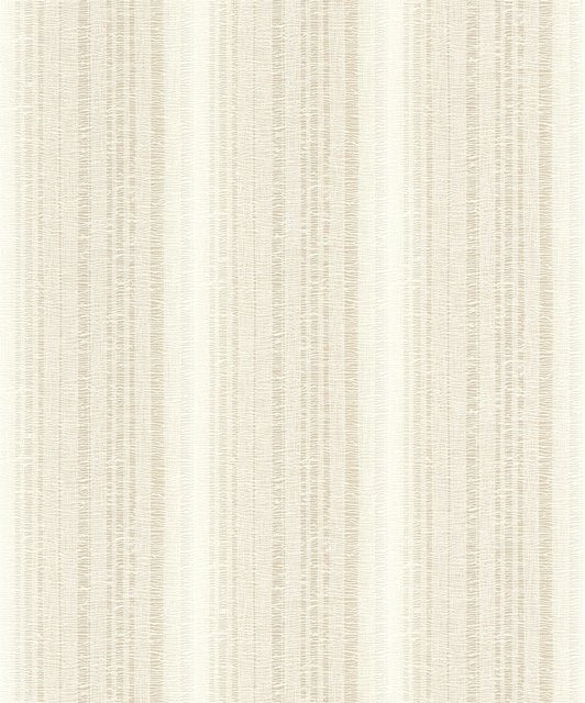 Rasch Vliestapete Tapetenwechsel II 652116 Streifen Hellbeige/Weiß, Rolle - Bild 1
