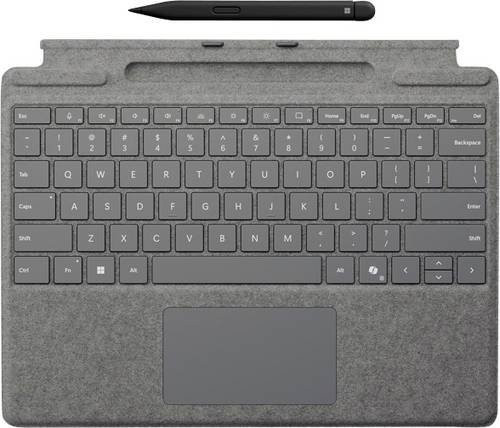 Microsoft Surface Pro Keyboard mit Slim Pen 2 und Trackpad, QWERTZ Deutsch/Österreichisch, Platin - Bild 1