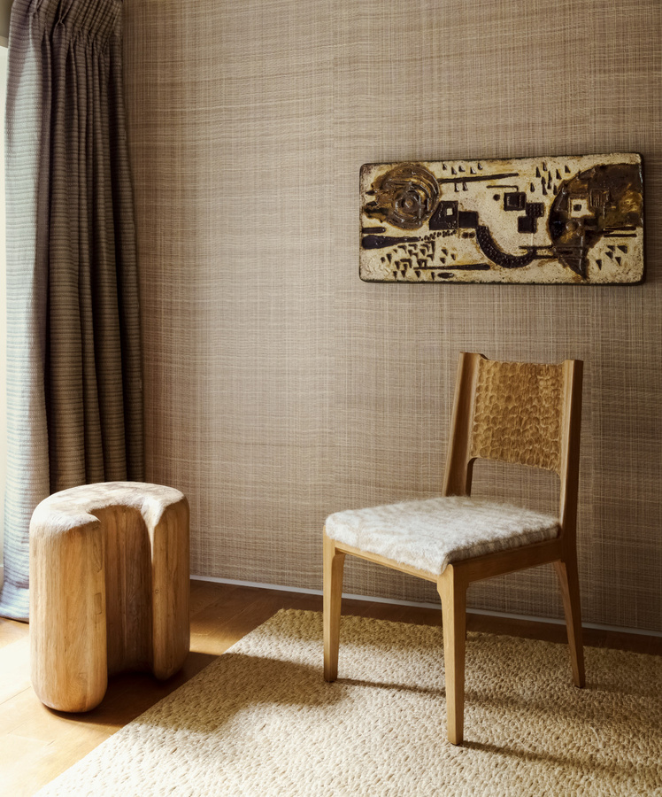 Arte Wallpaper Diffuse in Cocoa – Moderne Vlies Tapete aus Hanf in Braun - Bild 1