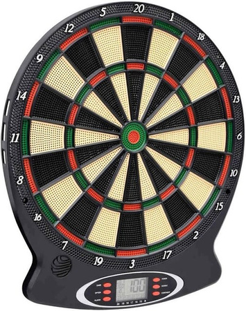 vidaXL Elektrische Dartscheibe Schwarz Polypropylen und Stahl