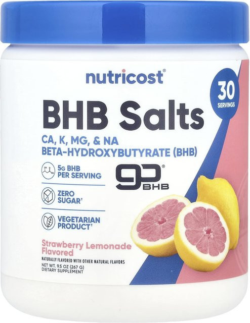 Nutricost, Getränkepulver, Erdbeere, 267 g - Bild 1