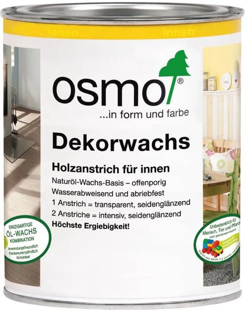 Osmo Dekorwachs Transparent Farblos 750 ml wasserabweisend und lebensmittelecht - Bild 1