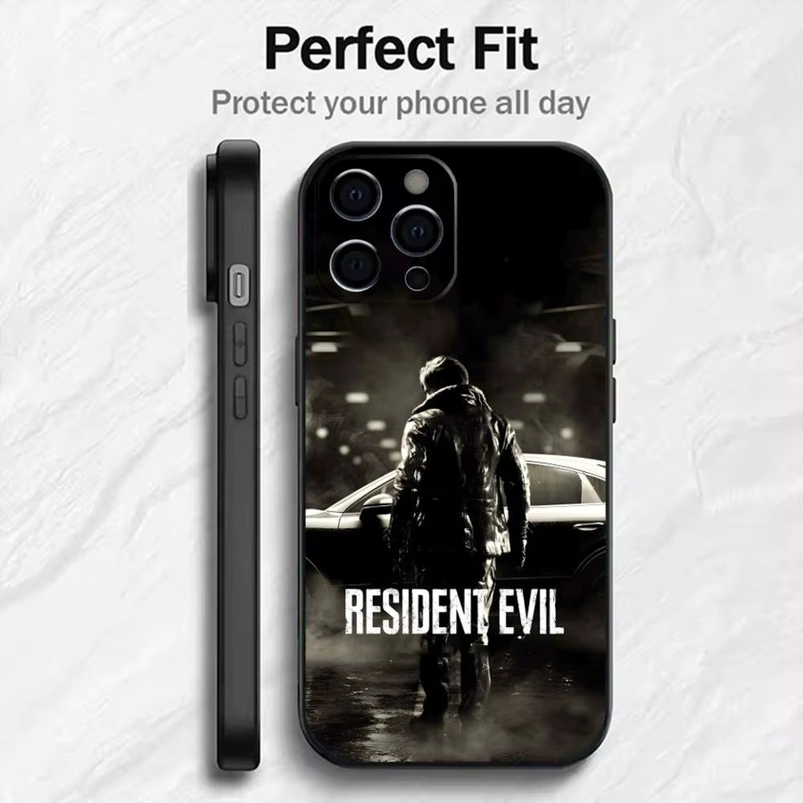 Resident Evil Requiem Stoßfeste Silikonhülle für iPhone 15 14 13 12 11 Pro Max Mini XS XR 7 Plus in Multicolour - Bild 2