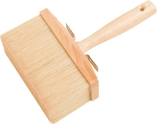 LUX-TOOLS Malerbürste flach in Natural/Beige mit Holzgriff, Breite: 17 cm - Bild 1
