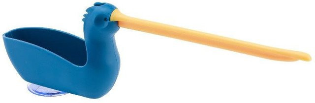 Binchi Outdoor Product Spülbecken Organizer Set in Blau mit Seifenhalter, Schwammablage und Handtuchhalter aus Kunststoff und Silikon, Breite: 27,0 cm, Tiefe: 9,0 cm, Höhe: 27,0 cm - Bild 1