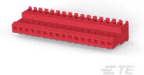 TE Connectivity Buchsengehäuse-Kabel 1-640620-6 Bulk in Rot - Bild 1