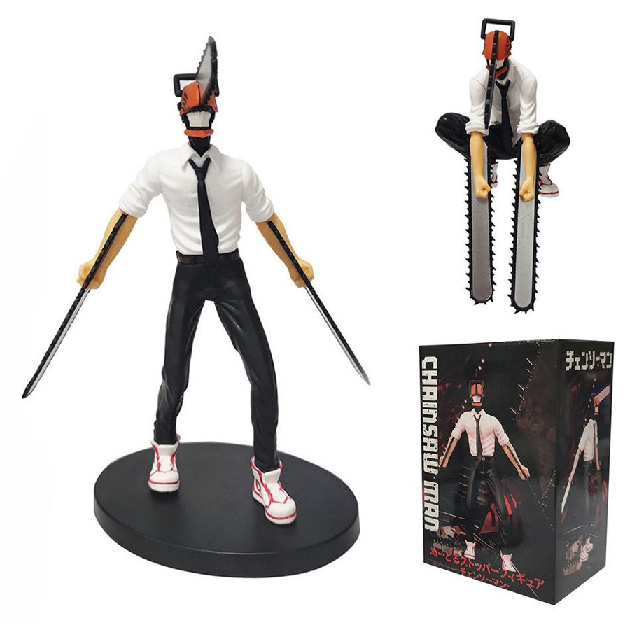 Chainsaw Man Denji und Power Anime Actionfigur von Fashnics in Multicolor aus PVC - Bild 2