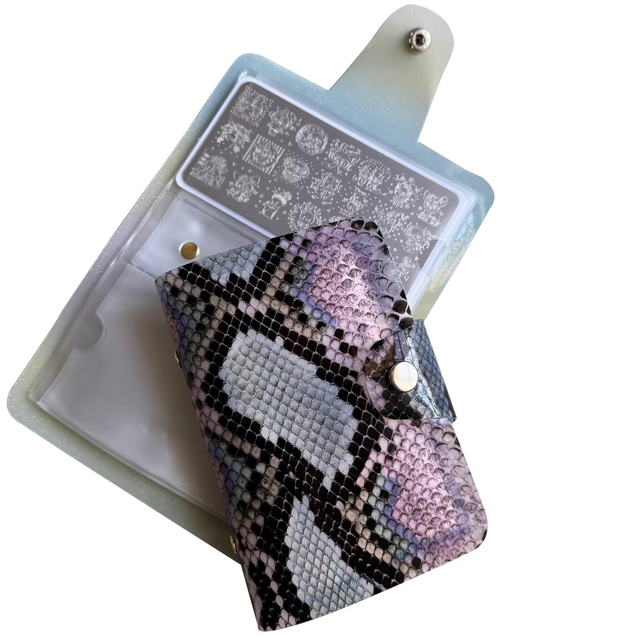 XMQ Nail Art Stempelplatten Sammeltasche, 6*12 cm - Bild 4