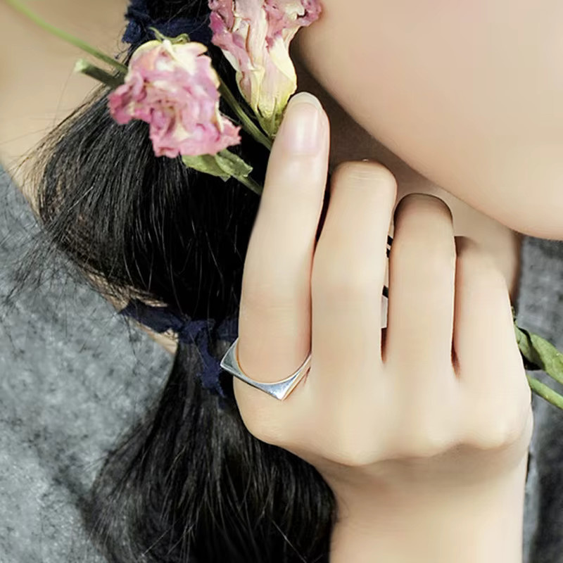 GaGa-Duck Ring, 925 Silber, Damen, geometrisch - Bild 3